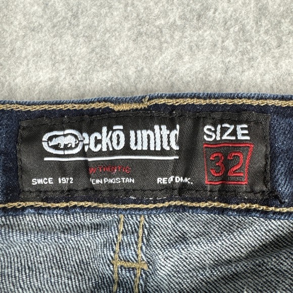 Ecko Unltd. Unlimited Jeans Athletic Fit Men's Size 32x30 Stretch Dark Wash EUC - Picture 7 of 11
